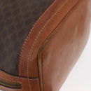 CELINE Macadam Canvas purse Shoulder Bag PVC Leather Brown Gold Auth 172917-9