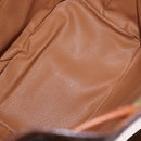 CELINE Macadam Canvas purse Shoulder Bag PVC Leather Brown Gold Auth 172917-11
