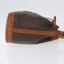 CELINE Macadam Canvas purse Shoulder Bag PVC Leather Brown Gold Auth 172917-3