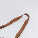 CELINE Macadam Canvas purse Shoulder Bag PVC Leather Brown Gold Auth 172917-8