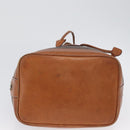 CELINE Macadam Canvas purse Shoulder Bag PVC Leather Brown Gold Auth 172917-5