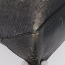 Berluti Calligraphy To Joule Tote Bag Leather Black Silver Auth 172921-9