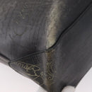 Berluti Calligraphy To Joule Tote Bag Leather Black Silver Auth 172921-15