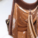 GUCCI Bamboo Hand Bag Leather Brown Gold 002 123 0260 Auth 172931-18