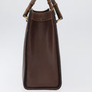 GUCCI Bamboo Hand Bag Leather Brown Gold 002 123 0260 Auth 172931-4