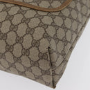 GUCCI GG Supreme Web Sherry Line Tote Bag PVC Beige Gold 39 02 003 Auth 172935-12