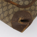 GUCCI GG Supreme Web Sherry Line Bag PVC Beige Gold 002 904 0223 Auth 172936-12