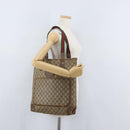 GUCCI GG Supreme Web Sherry Line Bag PVC Beige Gold 002 904 0223 Auth 172936-20