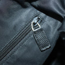 GUCCI Shoulder Bag Nylon 2way Black Silver Auth 172937-23