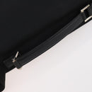 GUCCI Shoulder Bag Nylon 2way Black Silver Auth 172937-9