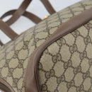 GUCCI GG Supreme Hand Bag PVC Leather Beige Gold 000 46 6004 Auth 172947-11