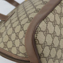 GUCCI GG Supreme Hand Bag PVC Leather Beige Gold 000 46 6004 Auth 172947-13