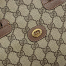 GUCCI GG Supreme Hand Bag PVC Leather Beige Gold 000 46 6004 Auth 172947-14
