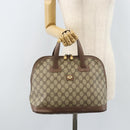 GUCCI GG Supreme Hand Bag PVC Leather Beige Gold 000 46 6004 Auth 172947-23