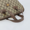 GUCCI GG Supreme Hand Bag PVC Leather Beige Gold 000 46 6004 Auth 172947-7