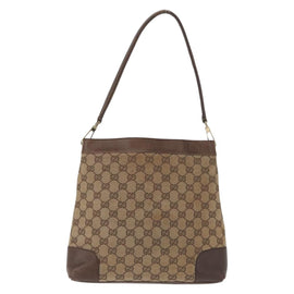 GUCCI GG Canvas Shoulder Bag Beige Gold 33900 Auth 172948 - 0