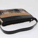 BURBERRY Nova Check Shoulder Bag Wool Beige Gold Auth 172950-6