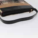 BURBERRY Nova Check Shoulder Bag Wool Beige Gold Auth 172950-7