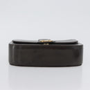 GUCCI Hand Bag Leather Brown Gold Auth 172960-11