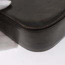 GUCCI Hand Bag Leather Brown Gold Auth 172960-14
