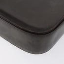 GUCCI Hand Bag Leather Brown Gold Auth 172960-15