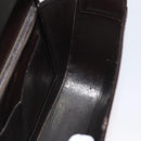GUCCI Hand Bag Leather Brown Gold Auth 172960-20