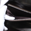 GUCCI Hand Bag Leather Brown Gold Auth 172960-23