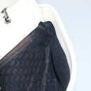 GUCCI Hand Bag Leather White Silver 113014 Auth 172961-20
