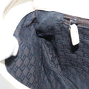 GUCCI Hand Bag Leather White Silver 113014 Auth 172961-21