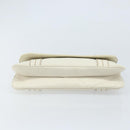 GUCCI Hand Bag Leather White Silver 113014 Auth 172961-5