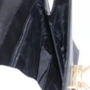Salvatore Ferragamo Gancini Hand Bag Leather Black Gold Auth 172966-23