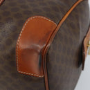 CELINE Macadam Canvas Hand Bag PVC Leather Brown Gold Auth 172968A-15