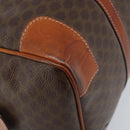 CELINE Macadam Canvas Hand Bag PVC Leather Brown Gold Auth 172968A-16