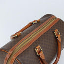 CELINE Macadam Canvas Hand Bag PVC Leather Brown Gold Auth 172968A-6