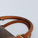 CELINE Macadam Canvas Hand Bag PVC Leather Brown Gold Auth 172968A-8