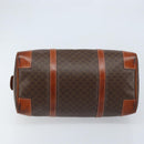 CELINE Macadam Canvas Hand Bag PVC Leather Brown Gold Auth 172968A-5