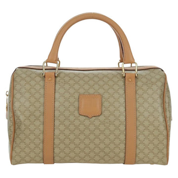 CELINE Macadam Canvas Hand Bag PVC Beige Gold Auth 172969V - 0