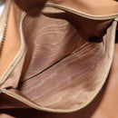 CELINE Macadam Canvas Hand Bag PVC Beige Gold Auth 172969V-21