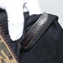 FENDI Zucca Canvas Tote Bag Brown Black Auth 172970-12