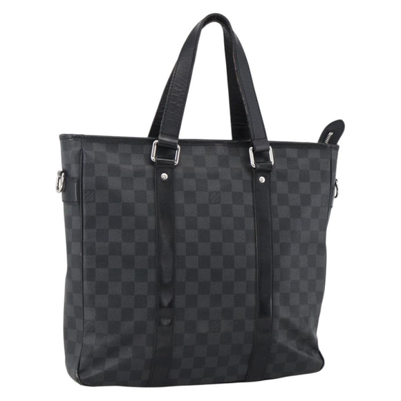 LOUIS VUITTON Damier Graphite Tadao Shoulder Bag 2way N51192 LV Auth 172971