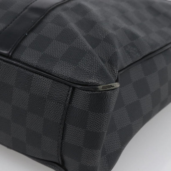 LOUIS VUITTON Damier Graphite Tadao Shoulder Bag 2way N51192 LV Auth 172971