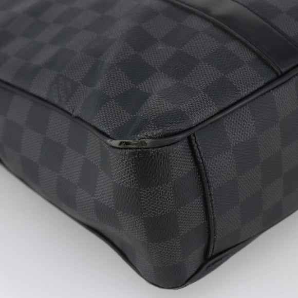 LOUIS VUITTON Damier Graphite Tadao Shoulder Bag 2way N51192 LV Auth 172971