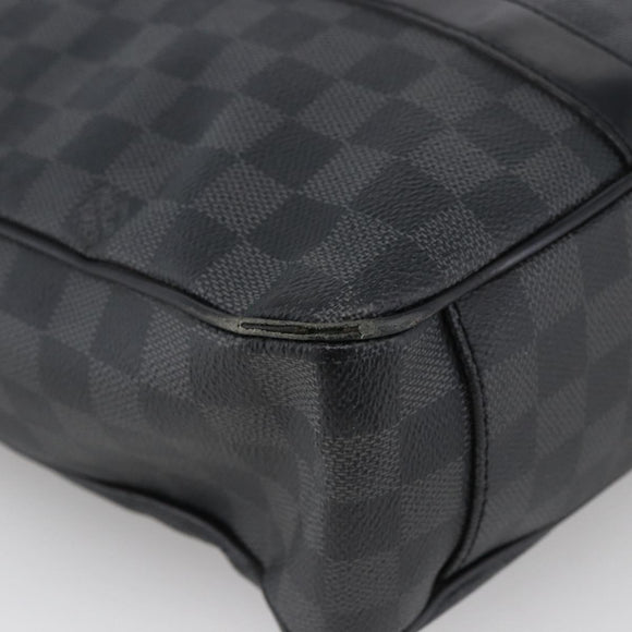 LOUIS VUITTON Damier Graphite Tadao Shoulder Bag 2way N51192 LV Auth 172971