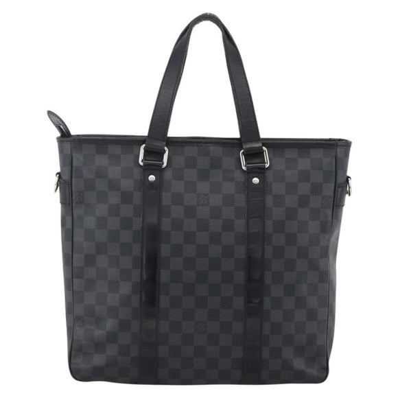 LOUIS VUITTON Damier Graphite Tadao Shoulder Bag 2way N51192 LV Auth 172971
