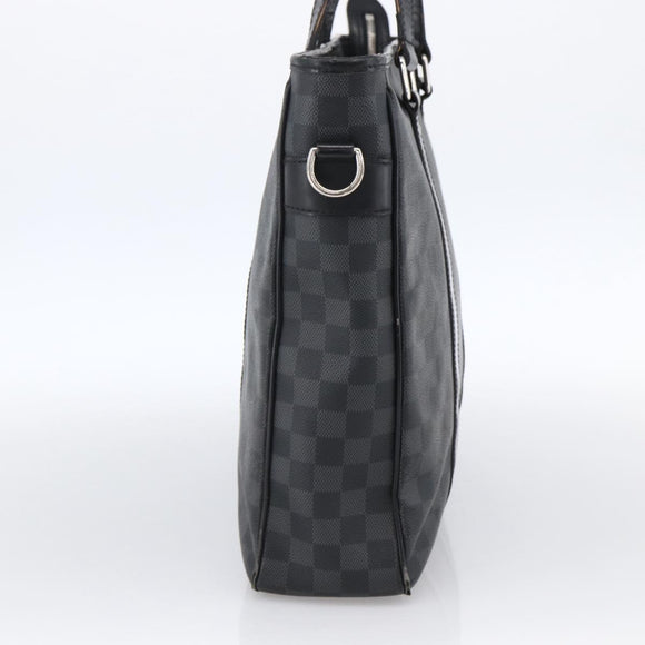 LOUIS VUITTON Damier Graphite Tadao Shoulder Bag 2way N51192 LV Auth 172971