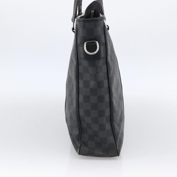 LOUIS VUITTON Damier Graphite Tadao Shoulder Bag 2way N51192 LV Auth 172971