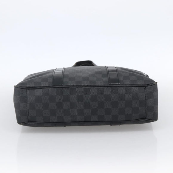 LOUIS VUITTON Damier Graphite Tadao Shoulder Bag 2way N51192 LV Auth 172971