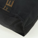 FENDI Hand Bag Nylon Black Silver Auth 172972V-8