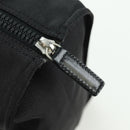 FENDI Hand Bag Nylon Black Silver Auth 172972V-9