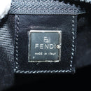 FENDI Hand Bag Nylon Black Silver Auth 172972V-18